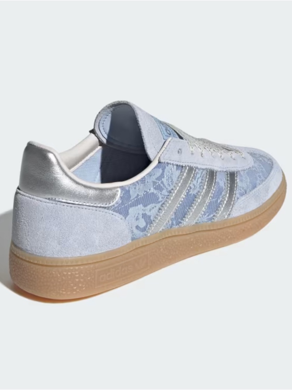 adidas x Liberty London Handball Spezial Crystal Sky / Silver Metallic - Picture 3 of 11